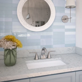 Vægflise <strong>Auri</strong>  Amalfi Blank 6x25 cm