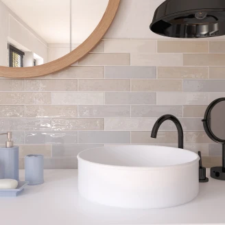 Vægflise <strong>Auri</strong>  Ørken Blank 6x25 cm