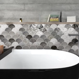 Vægflise <strong>Auri</strong>  Østers Blank 15x17 cm