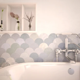 Vægflise <strong>Auri</strong>  Amalfi Blank 15x17 cm