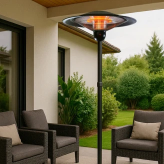 Rointe Infravarmer Amber Sort Ø 74 cm