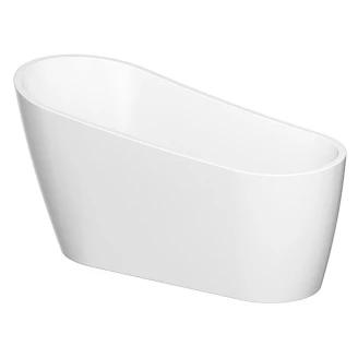 Badekar <strong>Castora</strong>  Hvid Blank 170 cm med Krom Click-Clack Bundventil