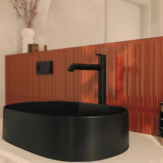 Håndvaskarmatur Høj <strong>Silia</strong>  Bronze Mat