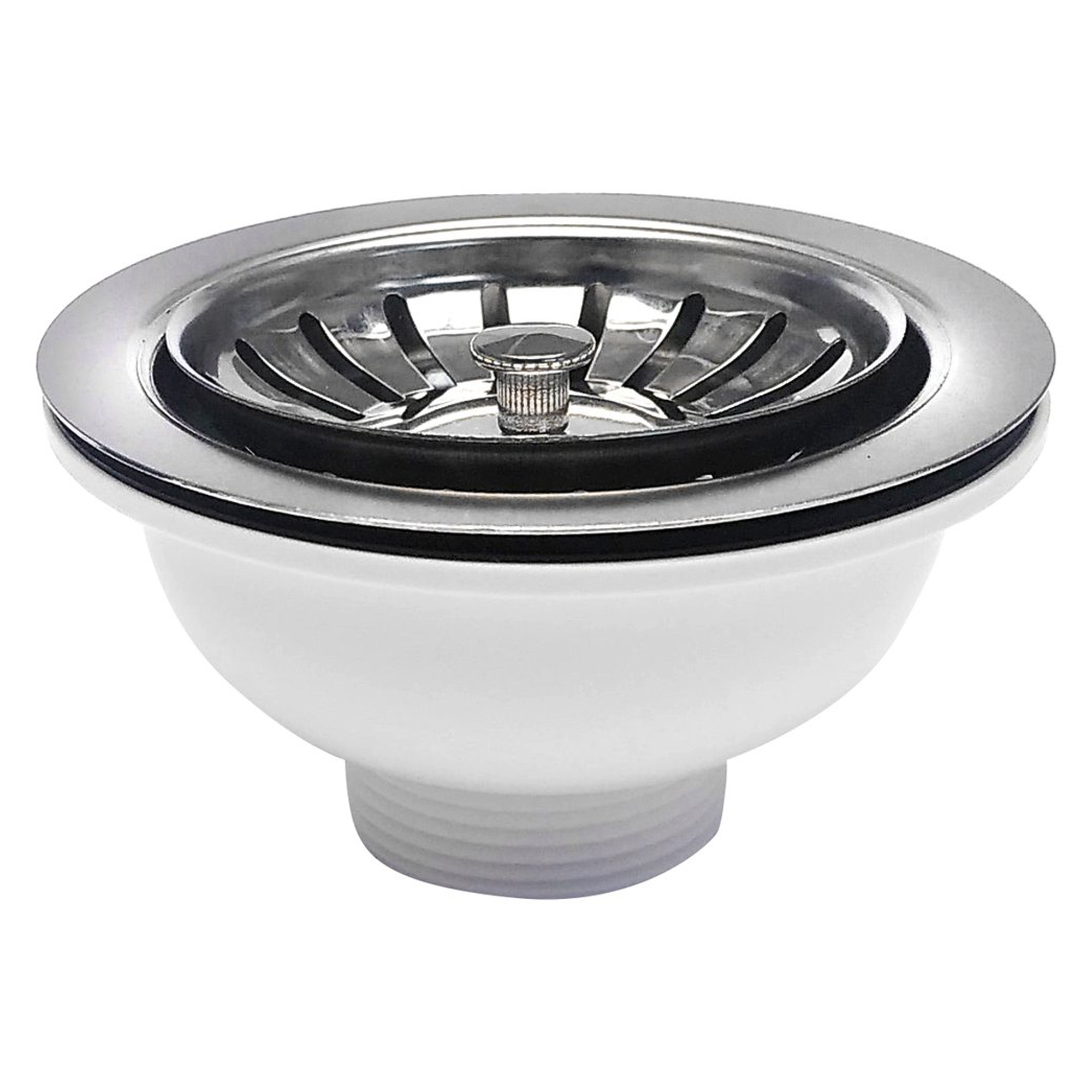 Rustfri Afløbsventil 6/4"