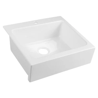 Keramisk Køkkenvask <strong>Bellehaven</strong>  Hvid Blank 66x62 cm Butler