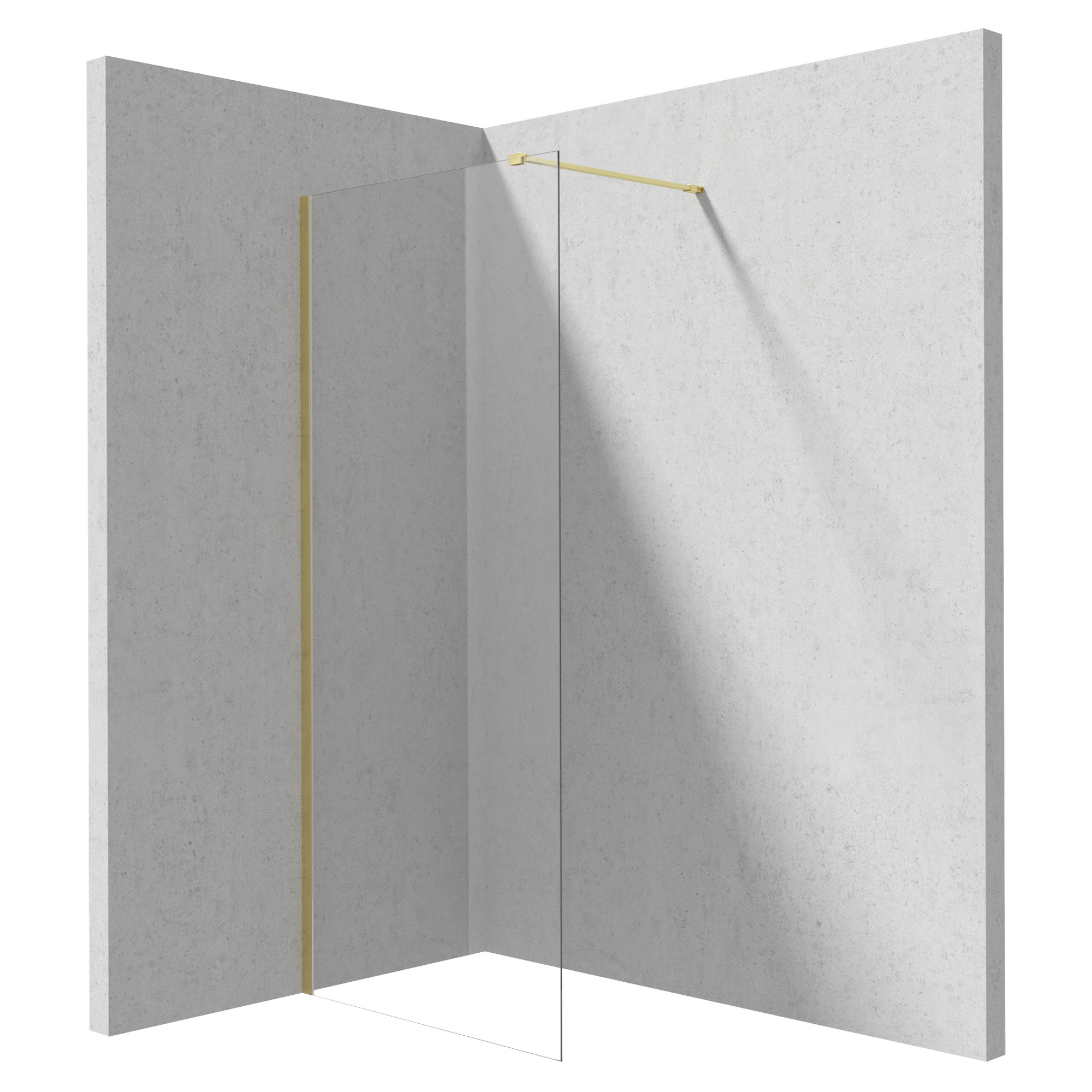 Brusevæg Prizma Guld Mat 6 mm 120x195 cm