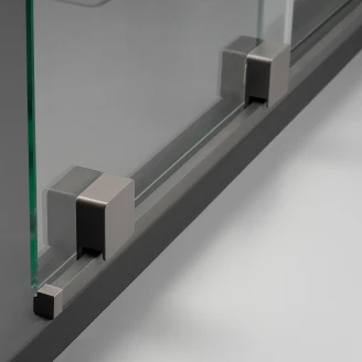 Brusevæg <strong>Prizma</strong>  Grå Titanium Mat 6 mm 80x195 cm Skydedør