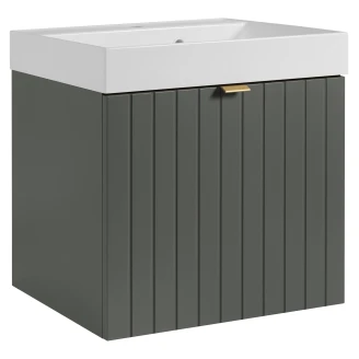 Underskab <strong>Atria</strong>  Grøn Mat 50 cm med Vask Hvid Blank