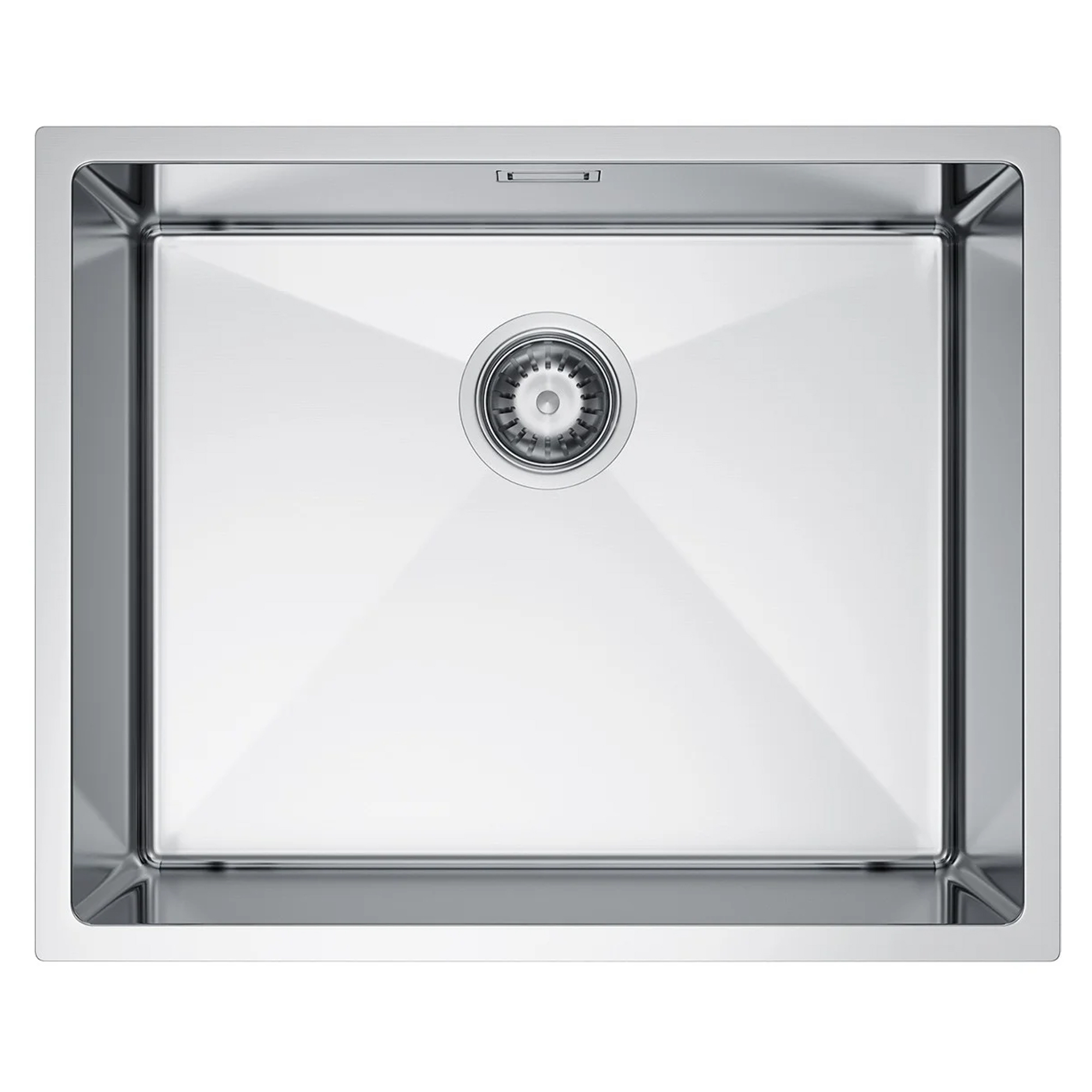 Rustfrit Stål Køkkenvask Valoise Krom Mat 54x44 cm med Vandlås