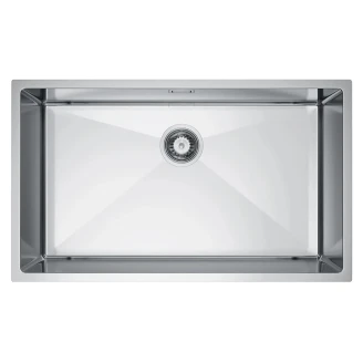 Rustfrit Stål Køkkenvask <strong>Valoise</strong>  Krom Mat 74x44 cm med Vandlås