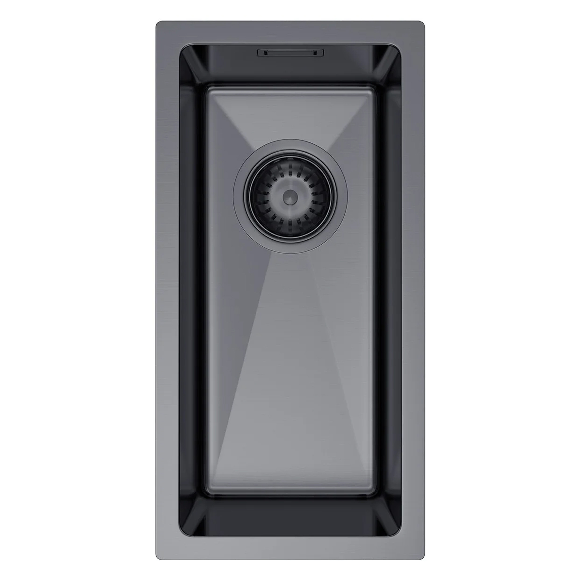 Rustfrit Stål Køkkenvask Valoise Grafit Mat 22x44 cm med Vandlås