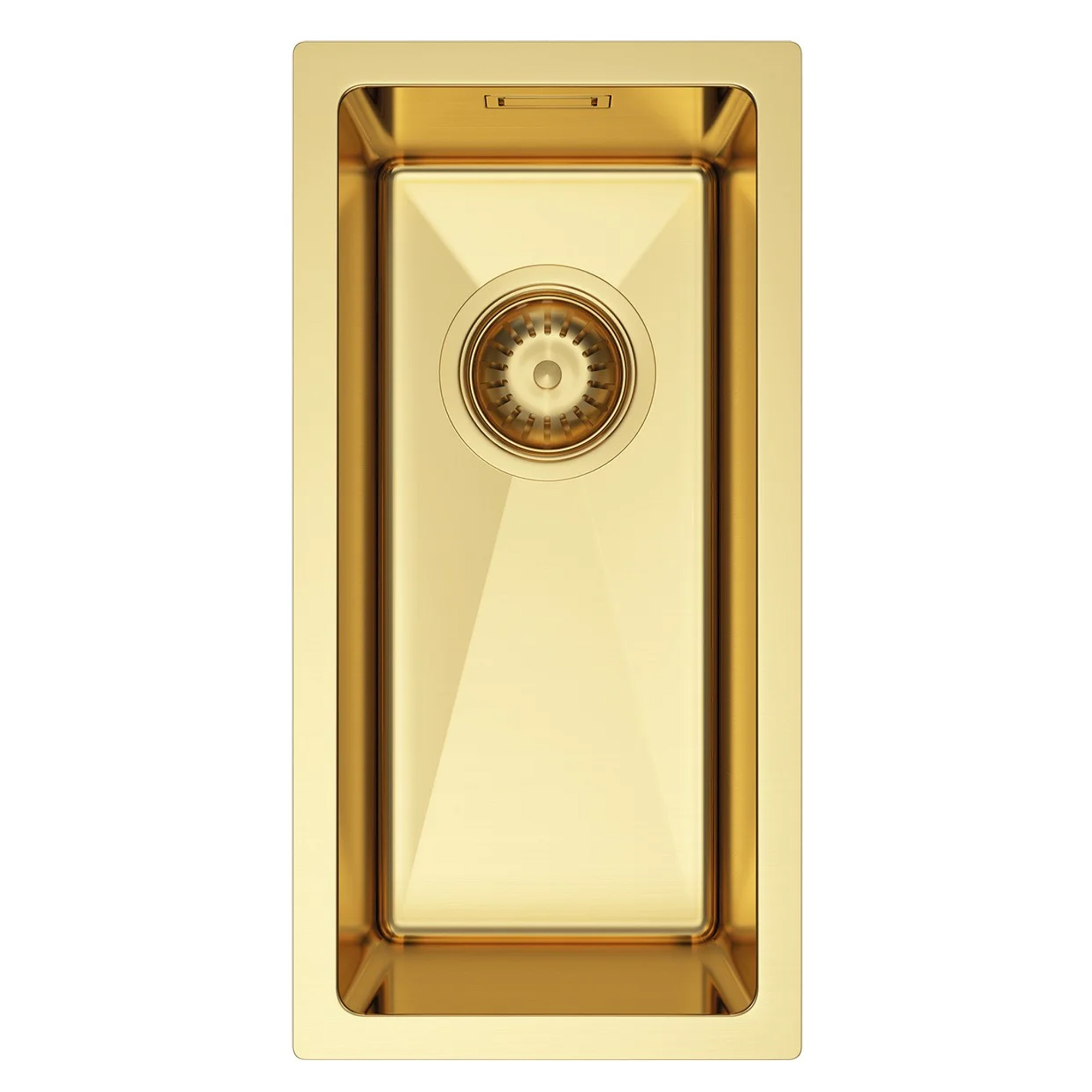 Rustfrit Stål Køkkenvask Valoise Guld Mat 22x44 cm med Vandlås