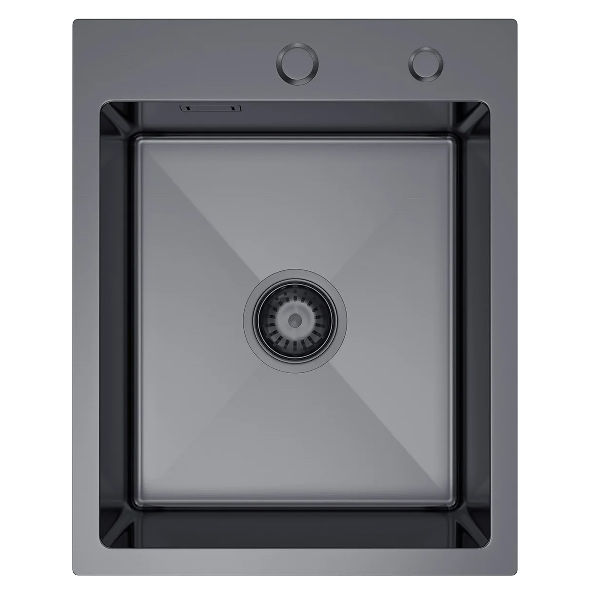 Rustfrit Stål Køkkenvask Arvion Grafit Mat 40x50 cm med Vandlås