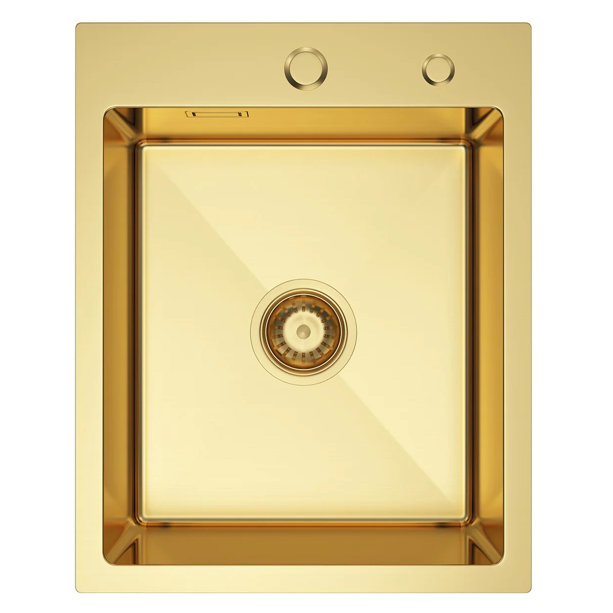 Rustfrit Stål Køkkenvask Arvion Guld Mat 40x50 cm med Vandlås