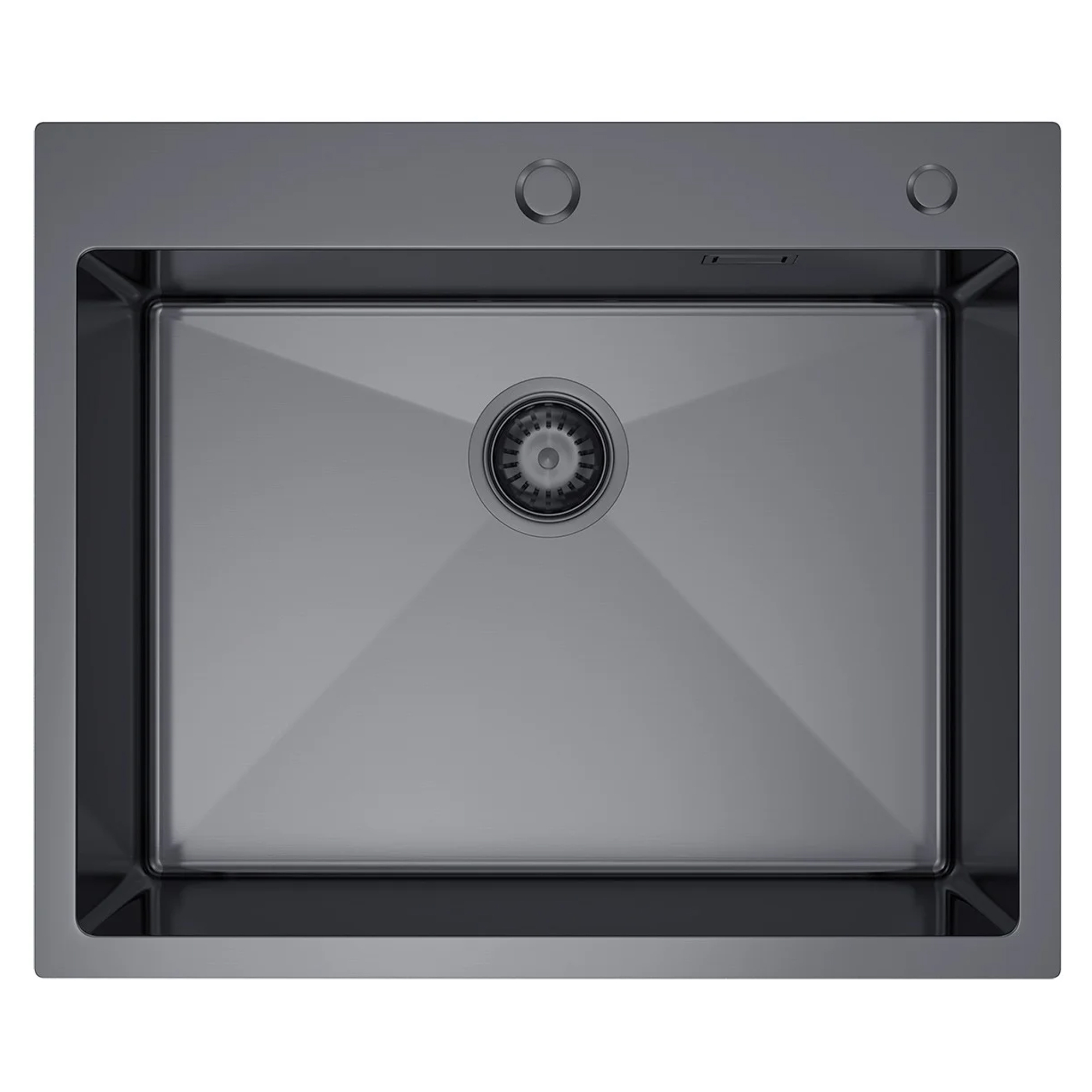 Rustfrit Stål Køkkenvask Celvere Grafit Mat 60x50 cm med Vandlås