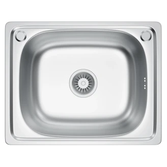 Rustfrit Stål Køkkenvask <strong>Renava</strong>  Krom Mat 40x50 cm med Vandlås