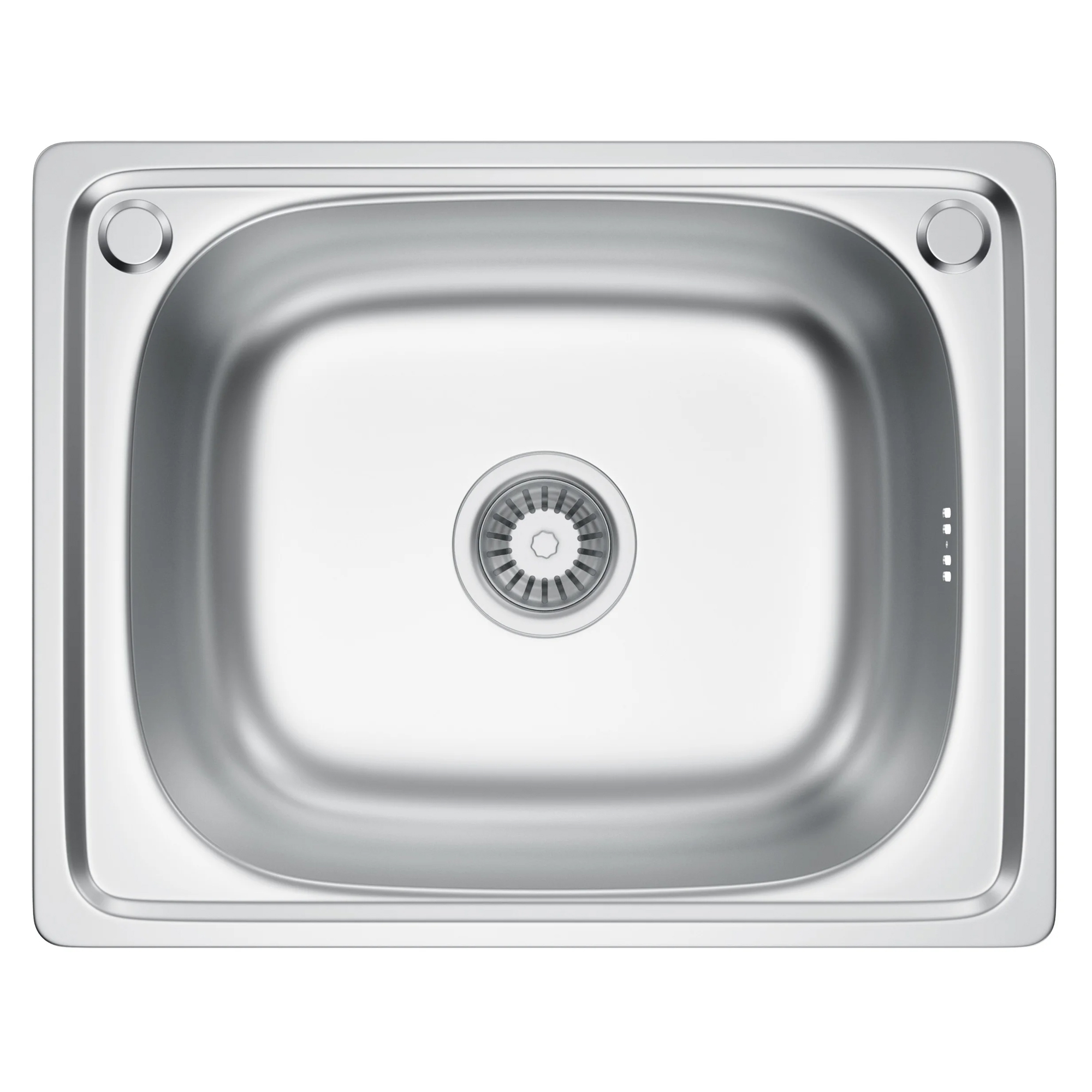 Rustfrit Stål Køkkenvask Renava Krom Mat 40x50 cm med Vandlås