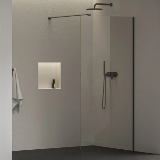 Ravak Brusevæg <strong>Walk-In Air</strong>  Sort Mat 6 mm 120x200 cm