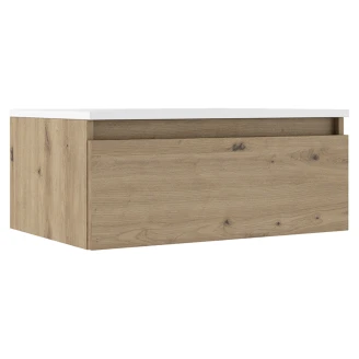 Underskab <strong>Blisse</strong>  Eg Mat 70x46x28 cm med Vask Hvid Blank