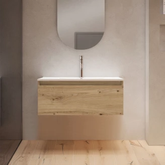 Underskab <strong>Blisse</strong>  Eg Mat 70x46x28 cm med Vask Hvid Blank