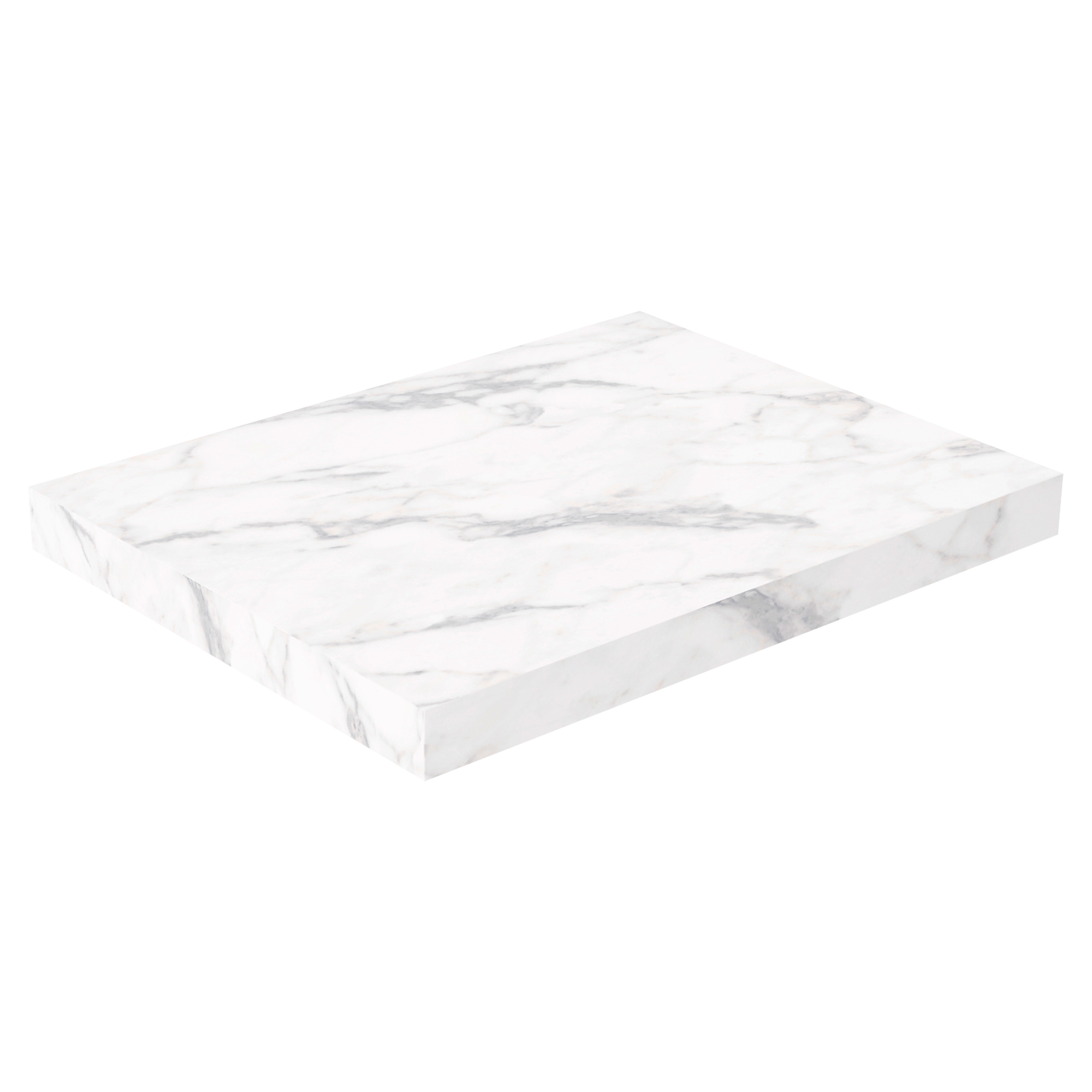 Bordplade Alderin Hvid Marmor Mat 60 cm