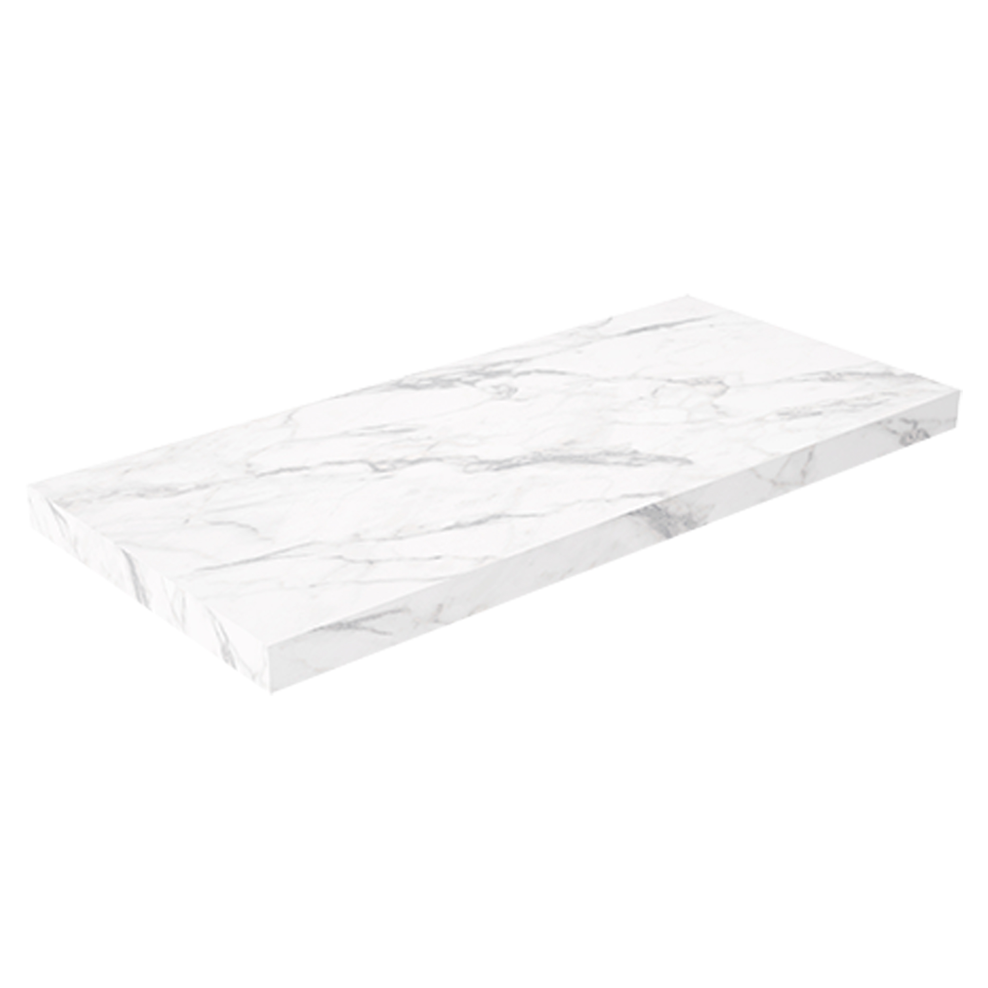 Bordplade Alderin Hvid Marmor Mat 100 cm