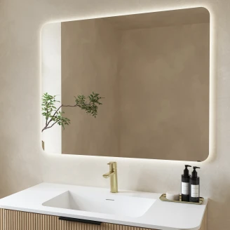 Spejl <strong>Monreale</strong>  med Baggrundsbelysning 100x80 cm