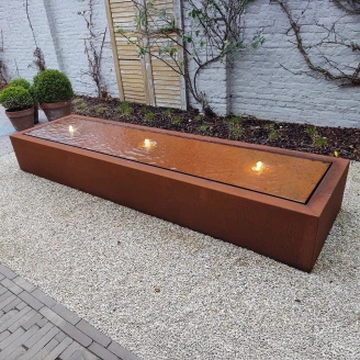 Fontæne <strong>Ferrix</strong>  Cortenstål 200x60x40 cm