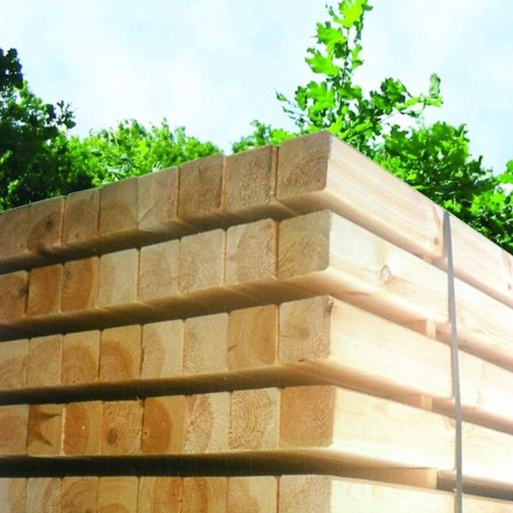 Stolpe Fortis Træ 7x7x210 cm