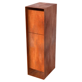 Postkasse <strong>Hortum</strong>  Cortenstål 30x45x120 cm