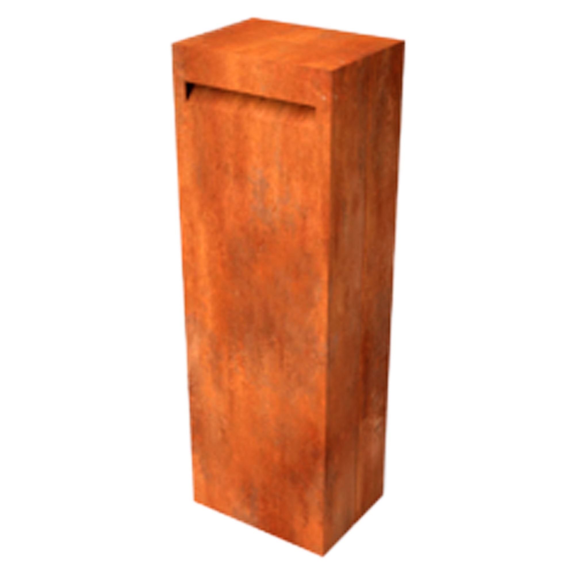 Postkasse Loktor Cortenstål 40x30x100 cm