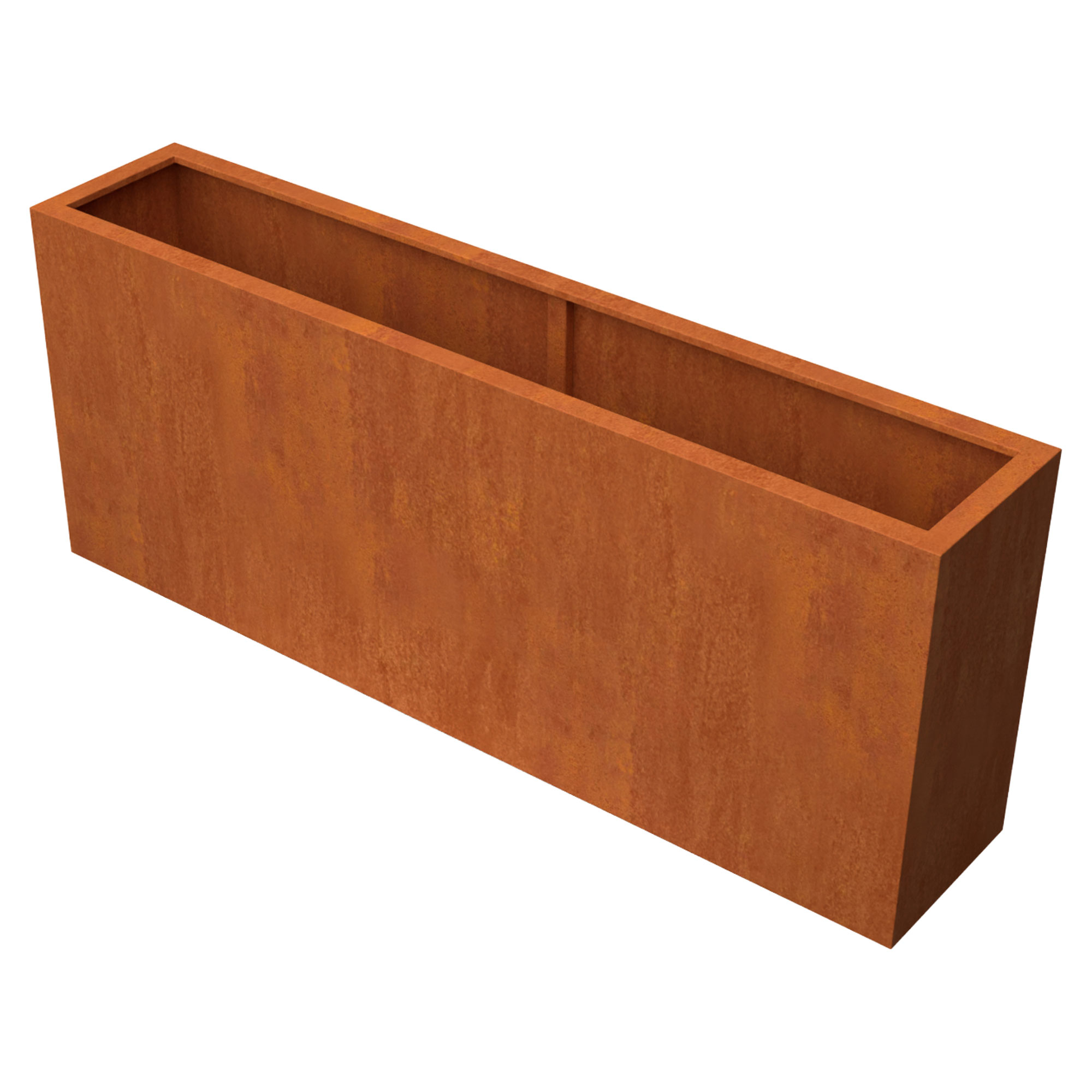 Plantekasse Arbori Cortenstål 200x40x80 cm