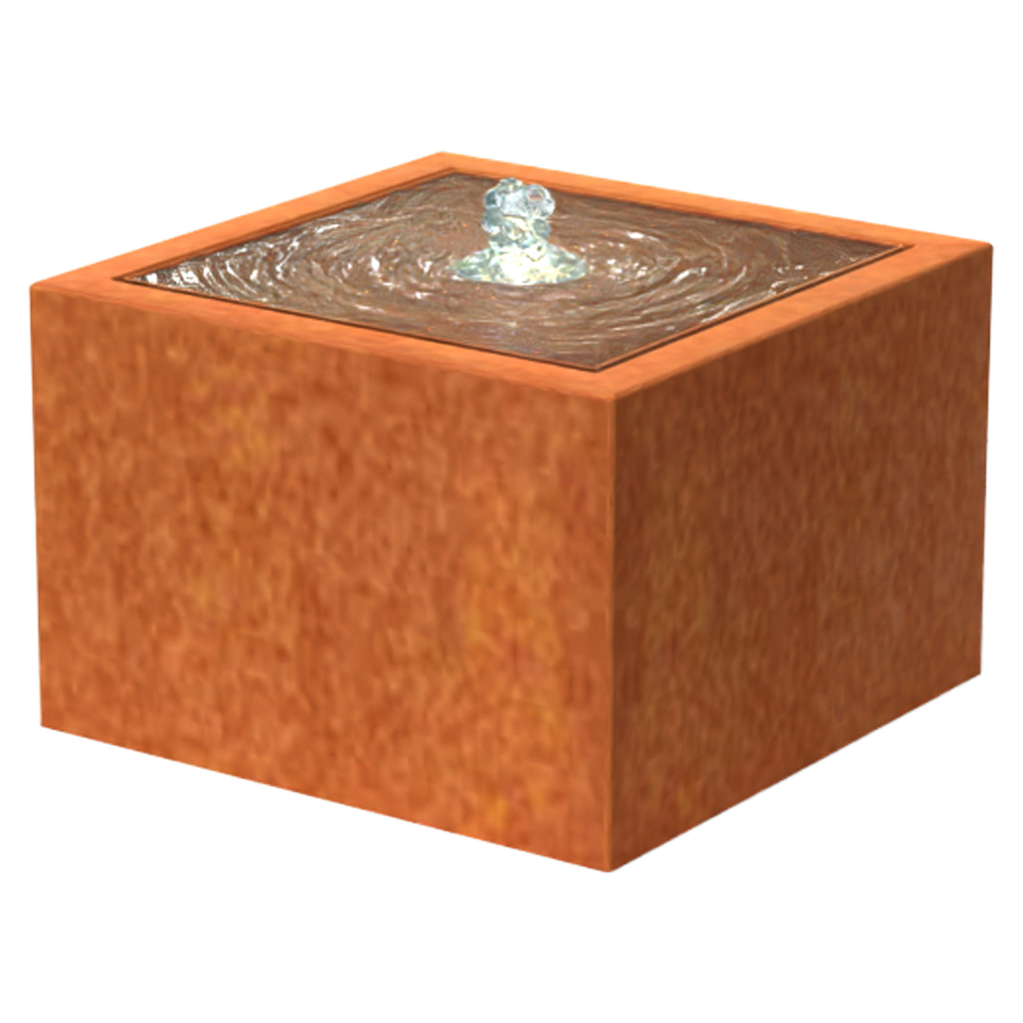 Fontæne Ferrix Cortenstål 60x60x40 cm