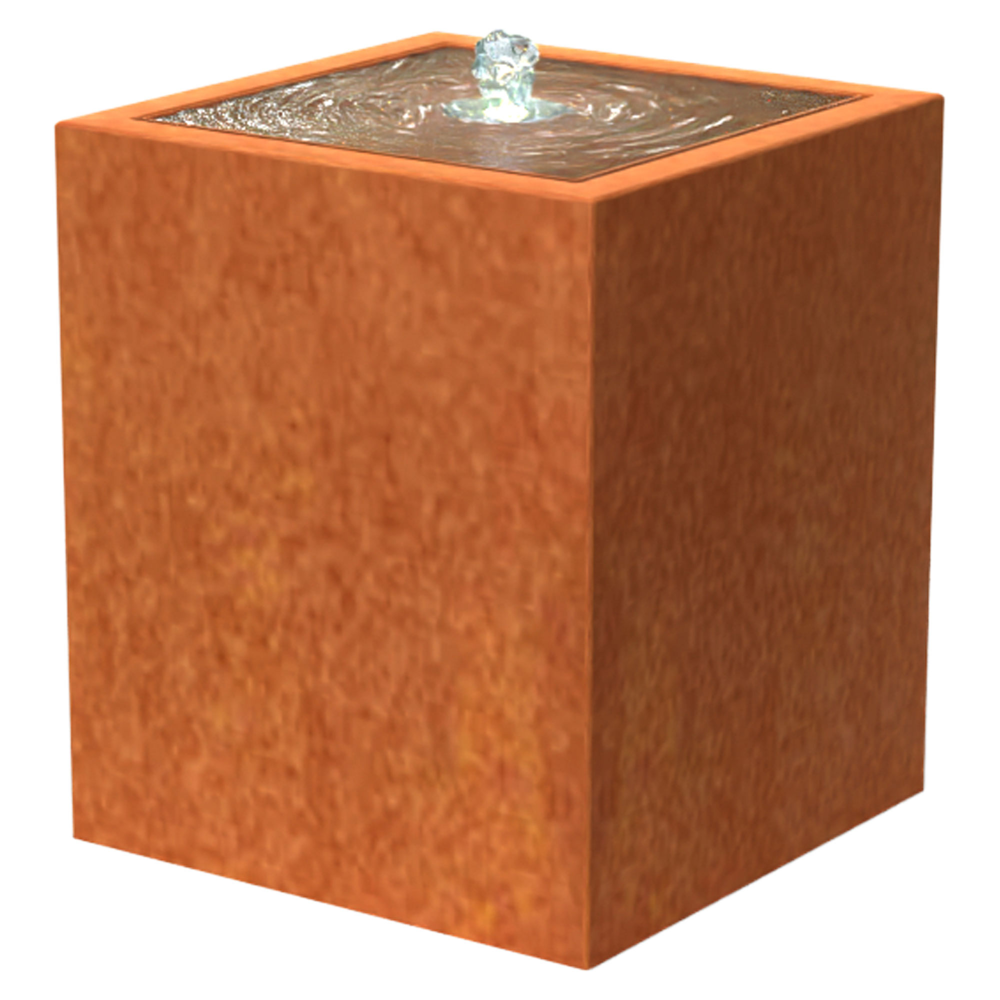 Fontæne Ferrix Cortenstål 60x60x70 cm