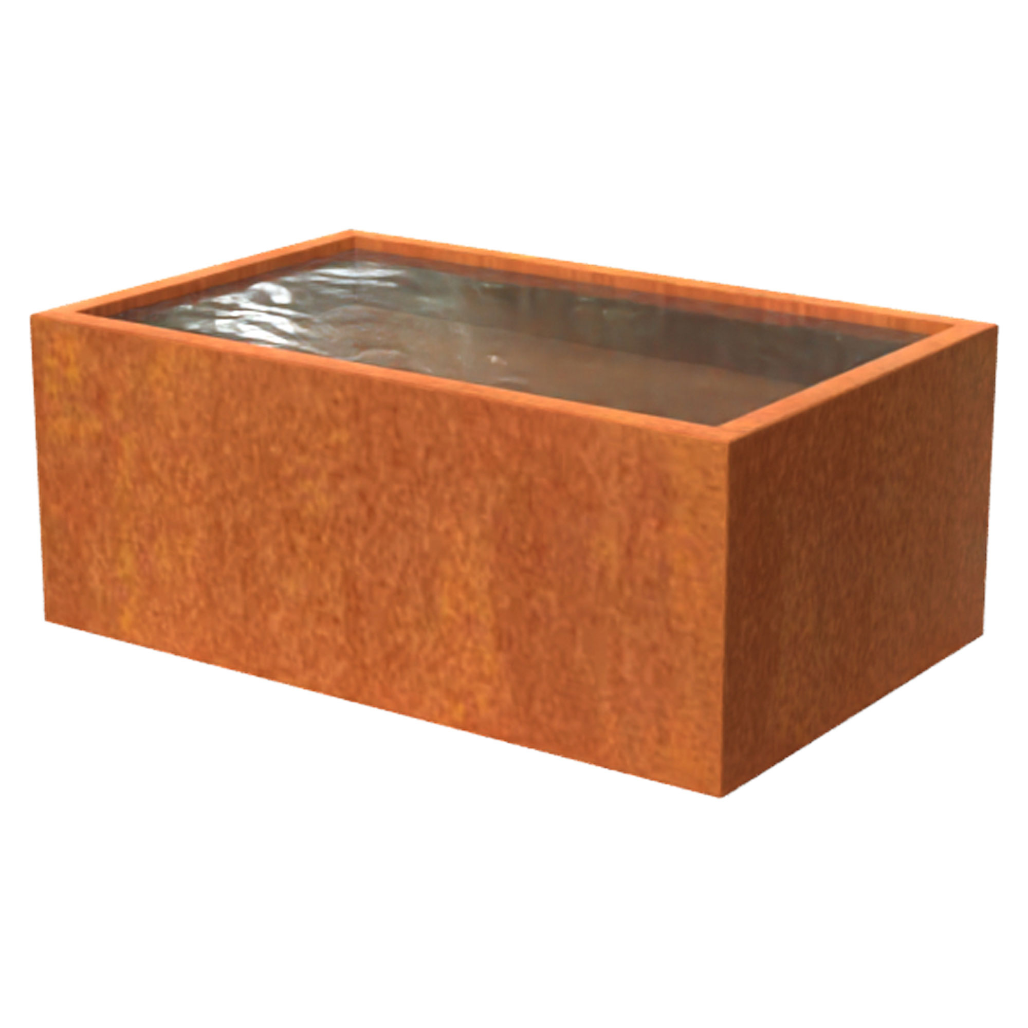 Vandspejl Skagen Cortenstål 125x80x50 cm