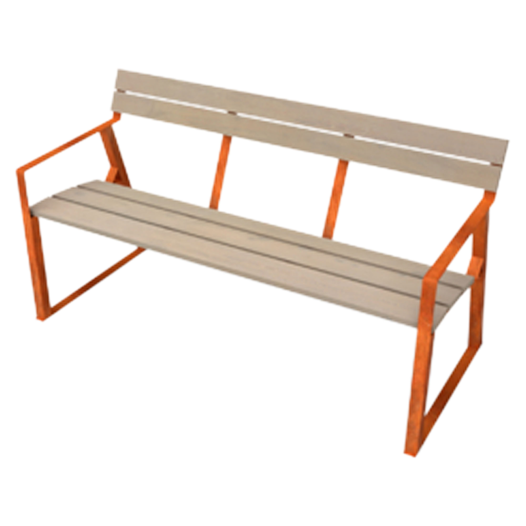 Havebænk Sunvale Cortenstål 150 cm