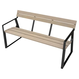 Havebænk <strong>Sunvale</strong>  Sort 150 cm