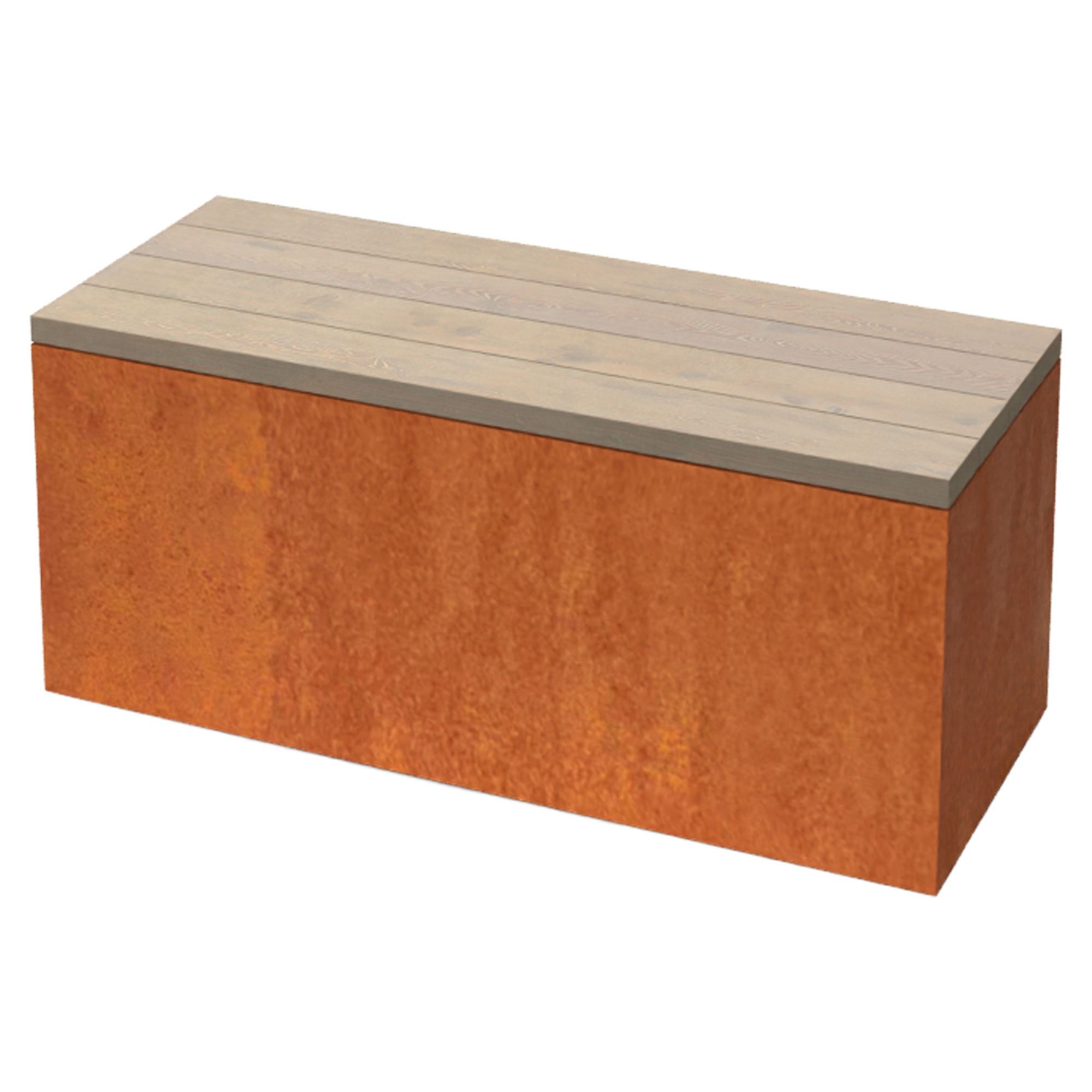 Havebænk Modero Cortenstål 100 cm