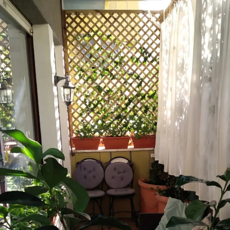 Skærm Kensley Træ 180x60 cm