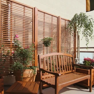 Skærm <strong>Alda</strong> Træ 180x90 cm