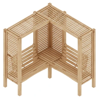 Pergola med Bænk <strong>Moreton</strong>  Træ