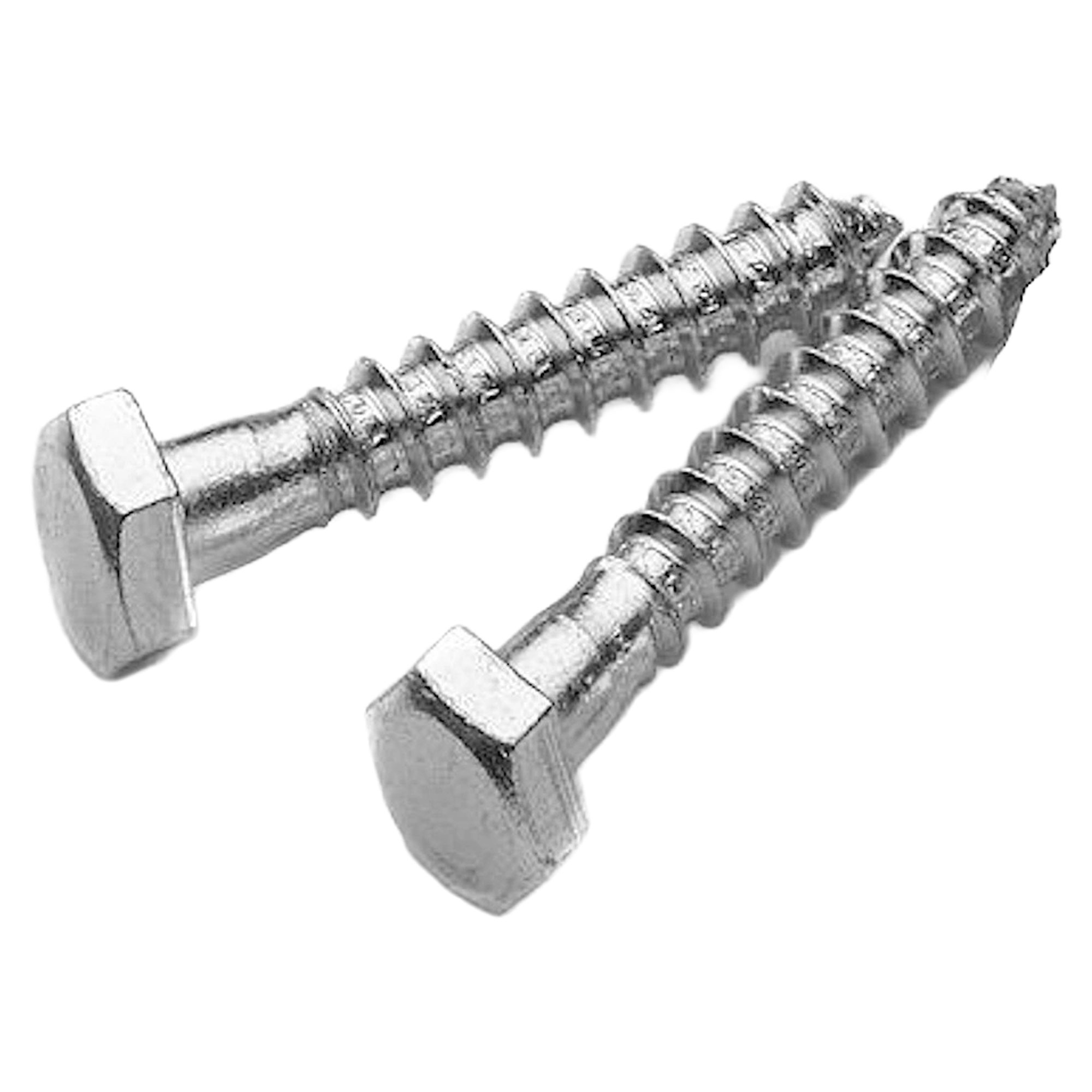 Skrue til Stolpebeslag Fortis Sølv 2 stk