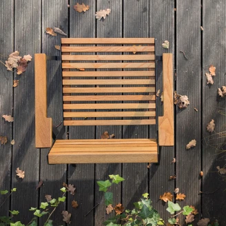 Havesæt Rosavia med Bord 80 cm & 2 Stole Træ, Sort