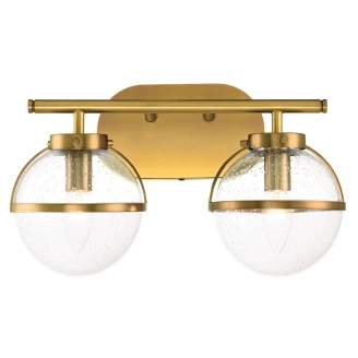 Hinkley Væglampe Duo <strong>Hollis</strong>  Messing, Hvid