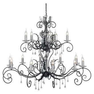 Elstead Hængende Lampe <strong>Amarilli</strong>  Sort, Sølv