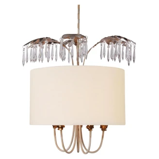 Flambeau Hængende Lampe <strong>Antoinette</strong>  Guld, Sølv