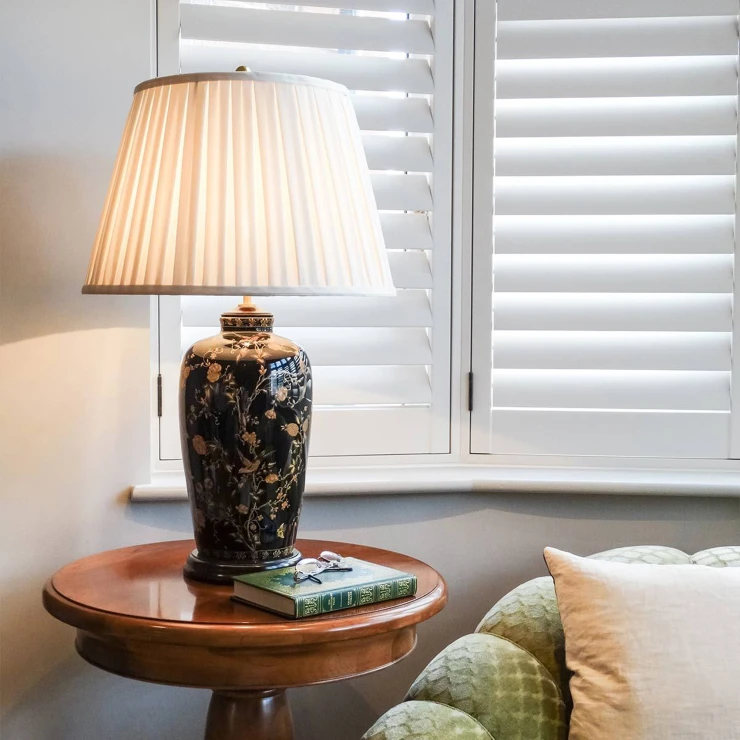 Elstead Bordlampe Black Birds Sort, Guld