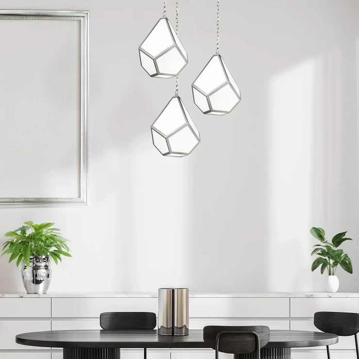 Feiss Hængende Lampe Diamond Nikkel