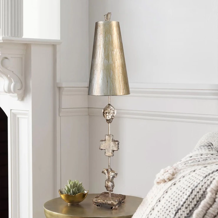 Flambeau Bordlampe Fragment Sølv