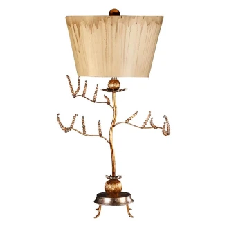 Flambeau Bordlampe Krystal Guld